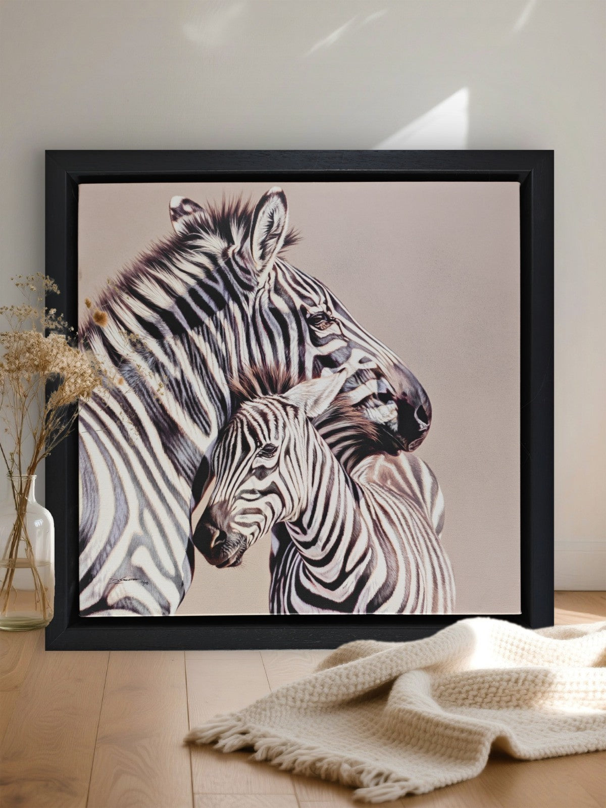 DARRYN EGGLETON (b. 1981) “Two of a Kind” Framed Signed Limited Canvas 13/195