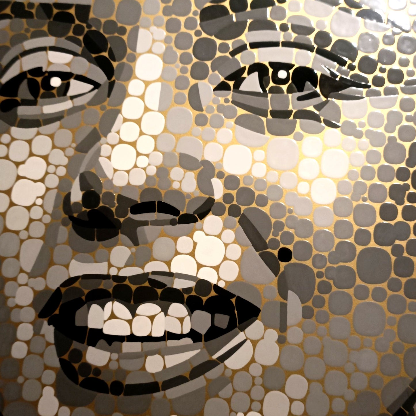 PAUL NORMANSELL Framed Original Enamel on Aluminium "I Wanna Be Loved By You"