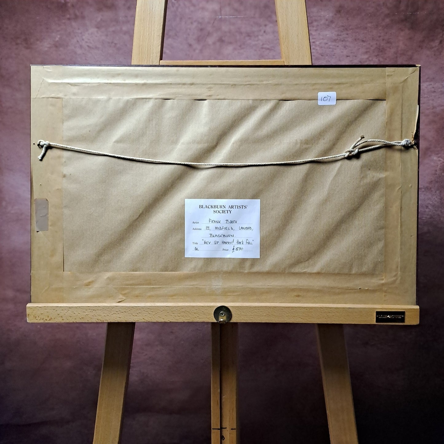 FRANK BOOTH Signed, Framed Original Oil Painting "Hey up Harry! She's Full"