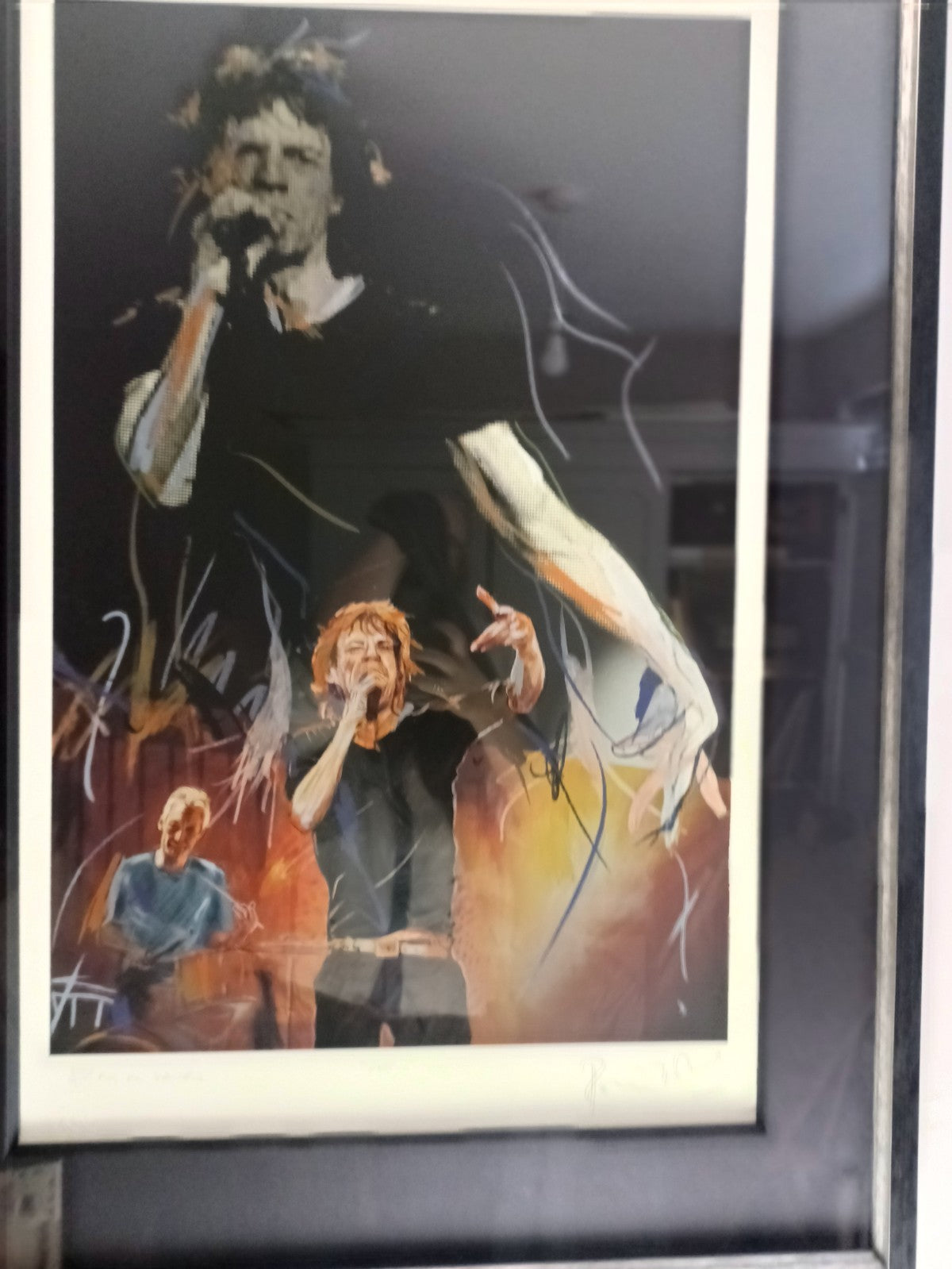 RONNIE WOOD (1947–) Framed Signed Limited Edition “Play On Hands” 111/295