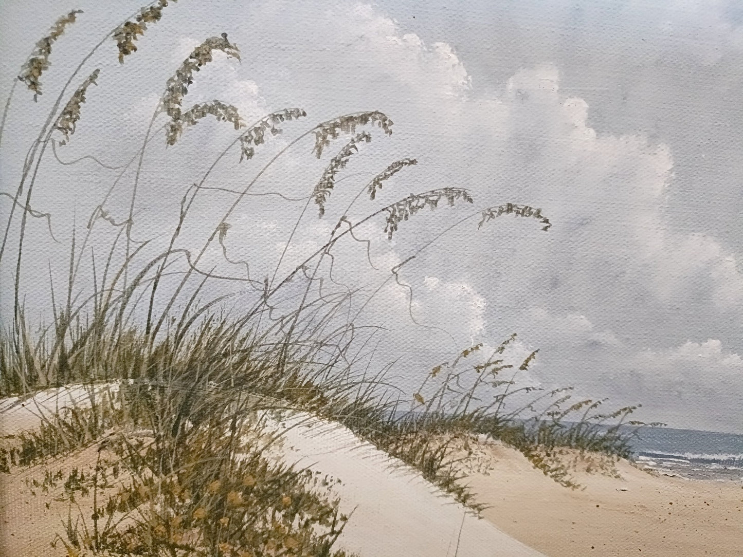 SARAH MARGARET BERRY Original Oil on Canvas Coastal Scene