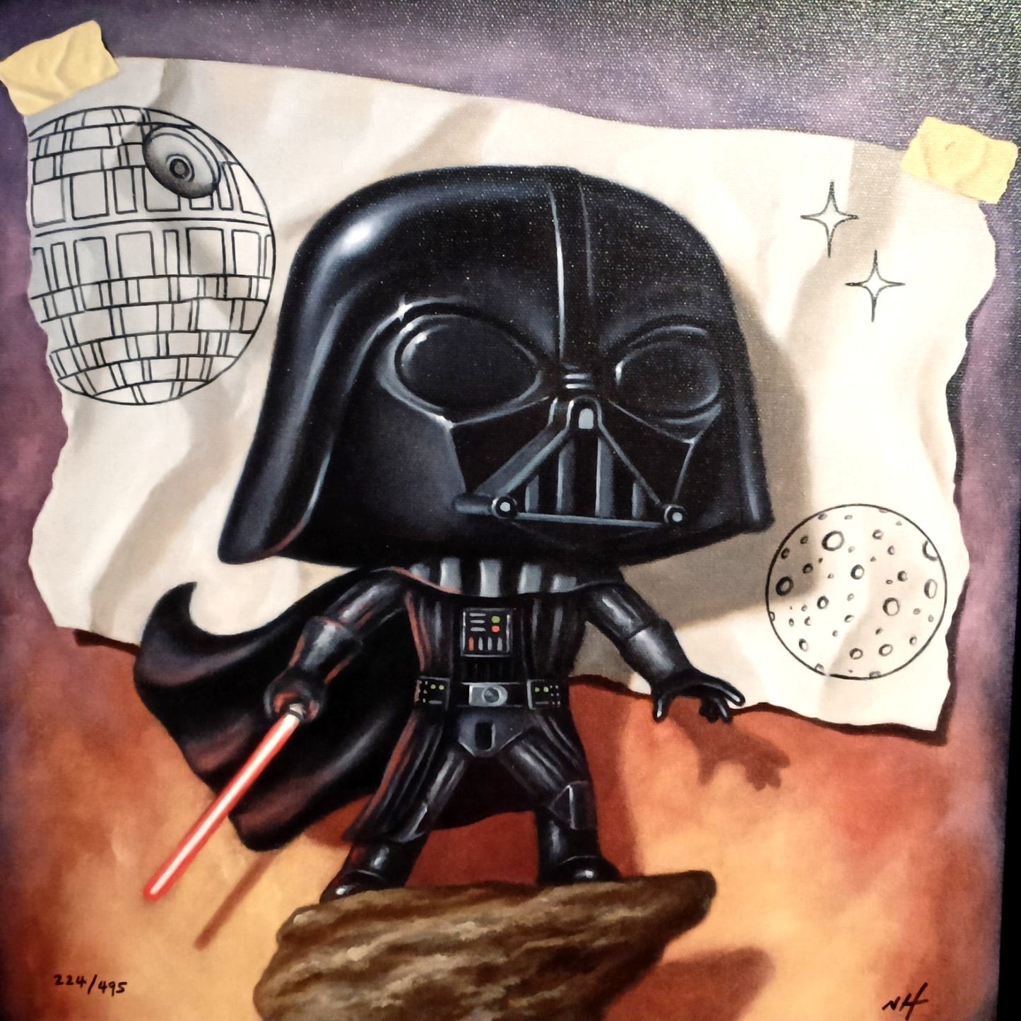 NIGEL HUMPHRIES Signed Limited Edition Print "The Dark Side" 224/495