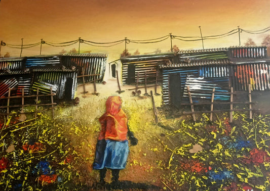 MASOKO Original Mixed Media 3d South African Township art