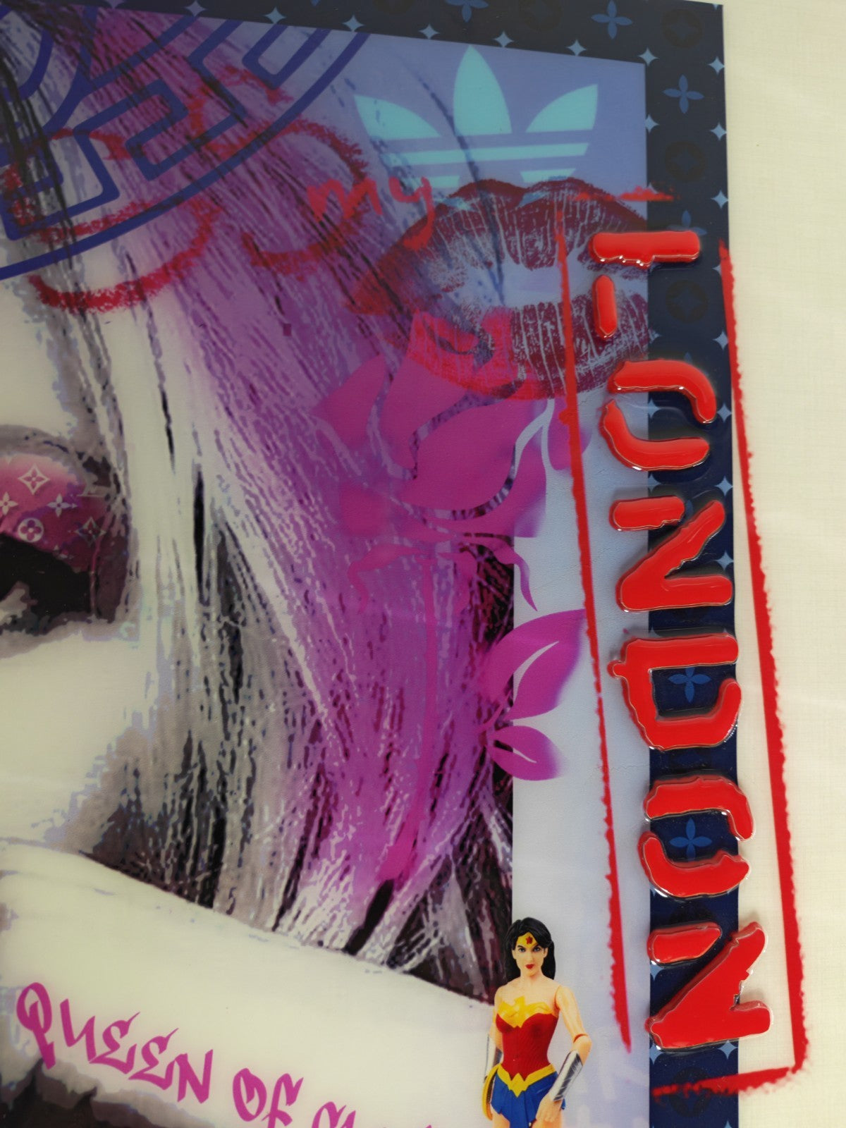 MISS MASH "Kate Moss VI" Signed Original Mixed Media