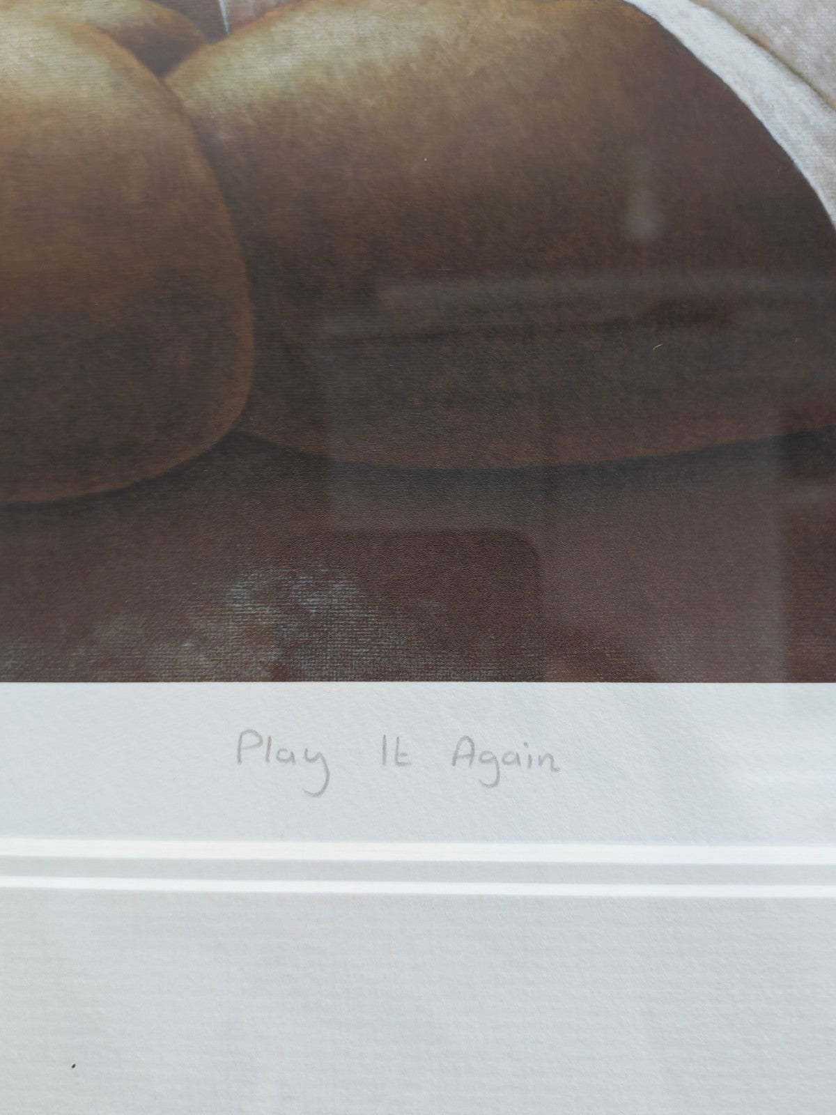 TONY LINSELL Signed Framed Limited Edition Print "Play It Again" 25/295
