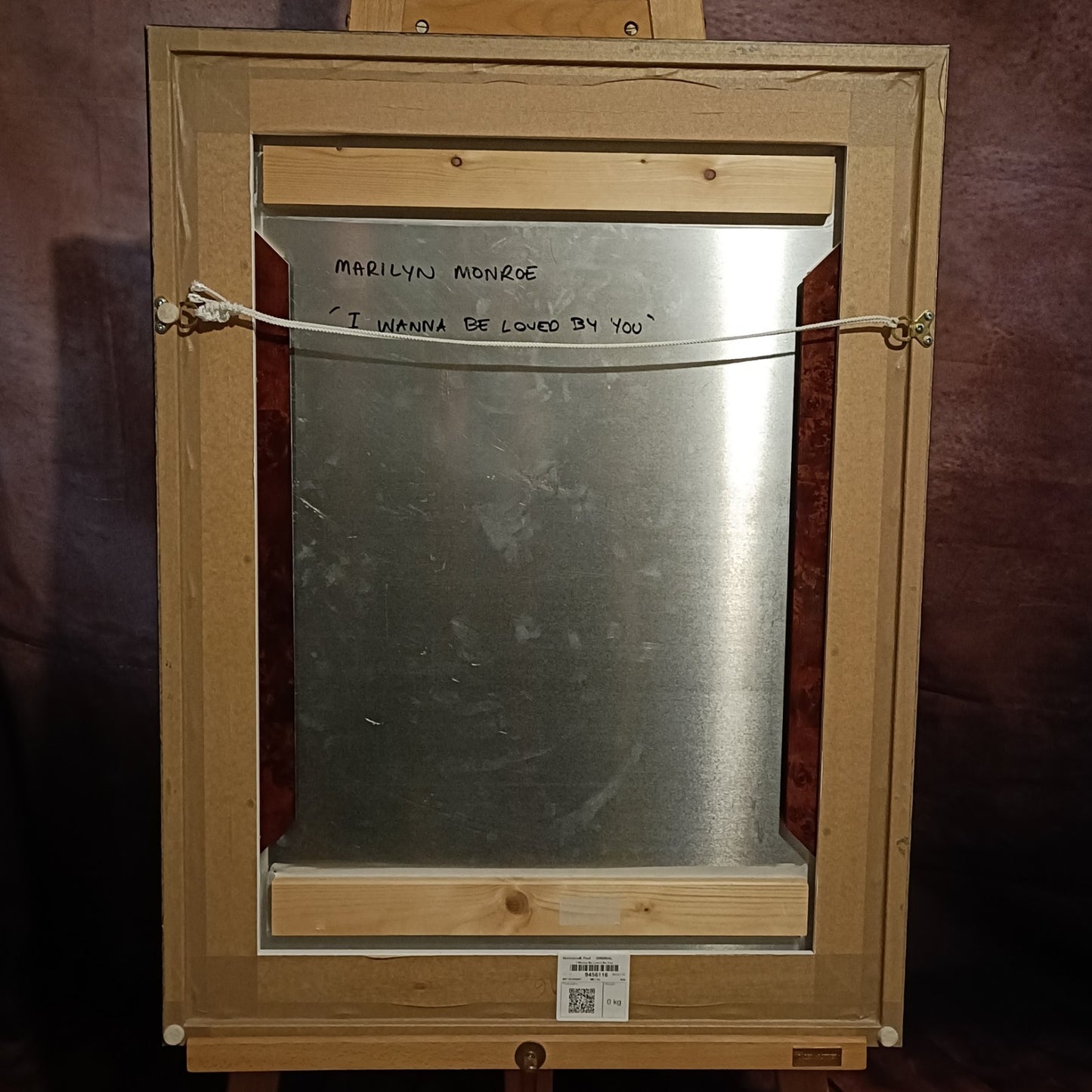 PAUL NORMANSELL Framed Original Enamel on Aluminium "I Wanna Be Loved By You"