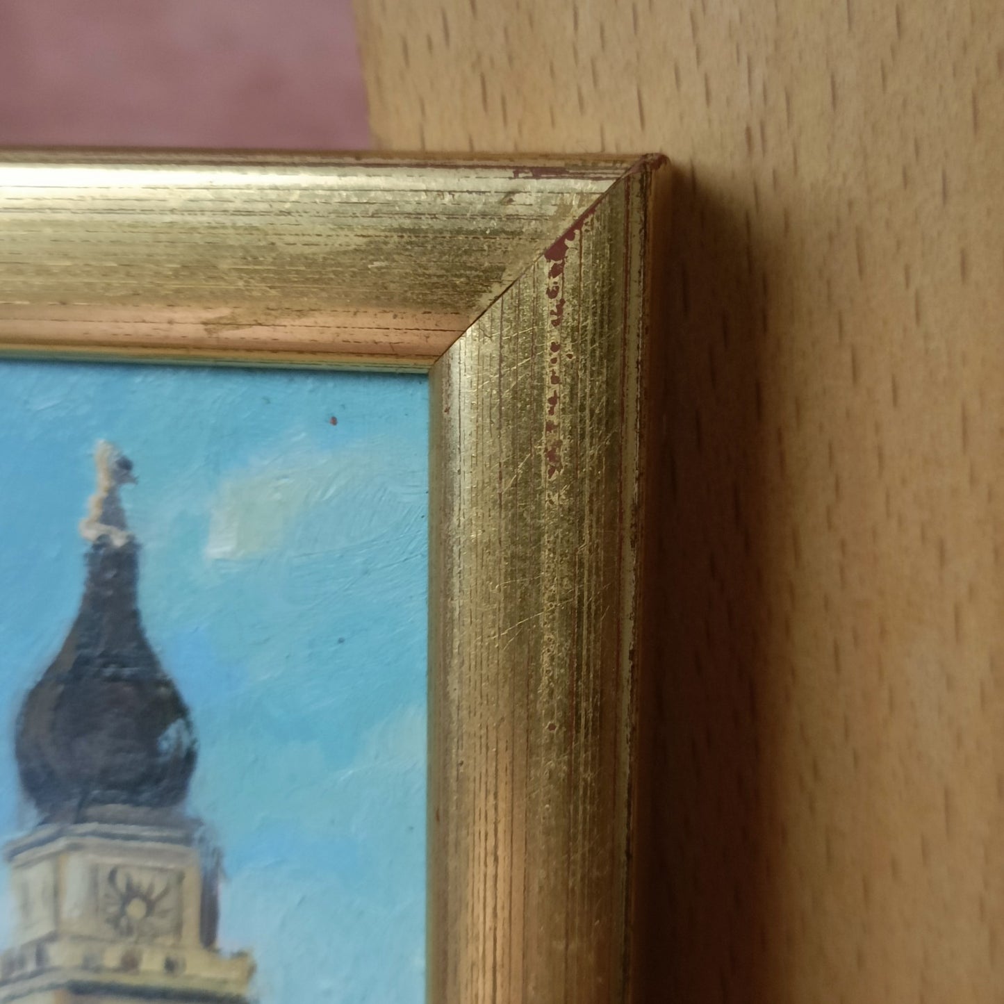 Oil painting - Venice The Rialto Bridge and The Church of S. Giorgio Maggiore