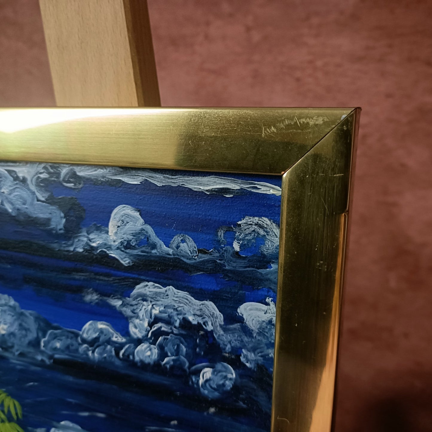 LEWIS MITCHELL (b.1938) Original Oil Painting on Board "Four Masts"