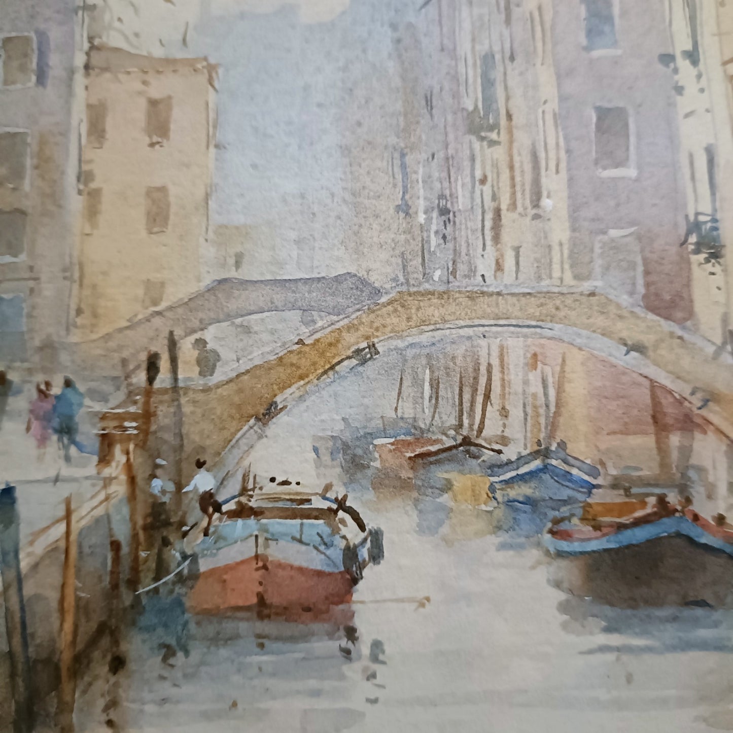 DAVID HOWELL RSMA Original Watercolour "Rio De Santa Caterina, Venice"
