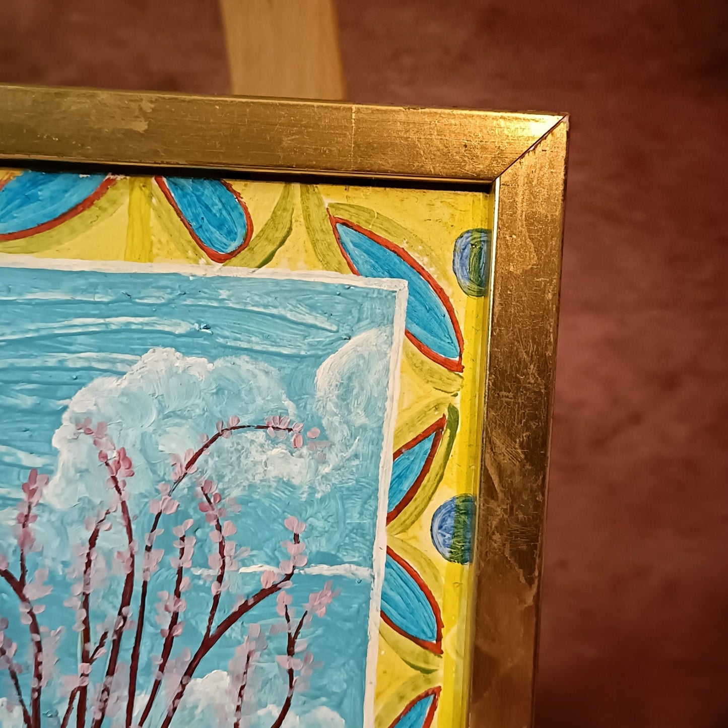 LEWIS MITCHELL (b.1938) Original Oil painting on Board "Monica's Flowers"