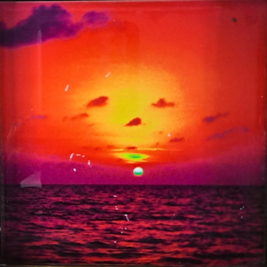 Lobster Trap GLENN and NADINE LAHTI  Framed “Florida Bay Sunset” Tile Print