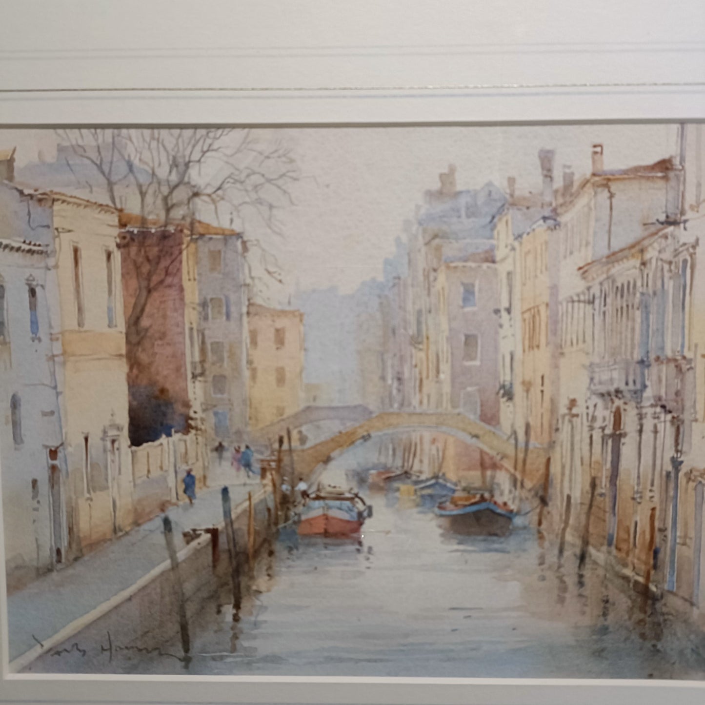 DAVID HOWELL RSMA Original Watercolour "Rio De Santa Caterina, Venice"
