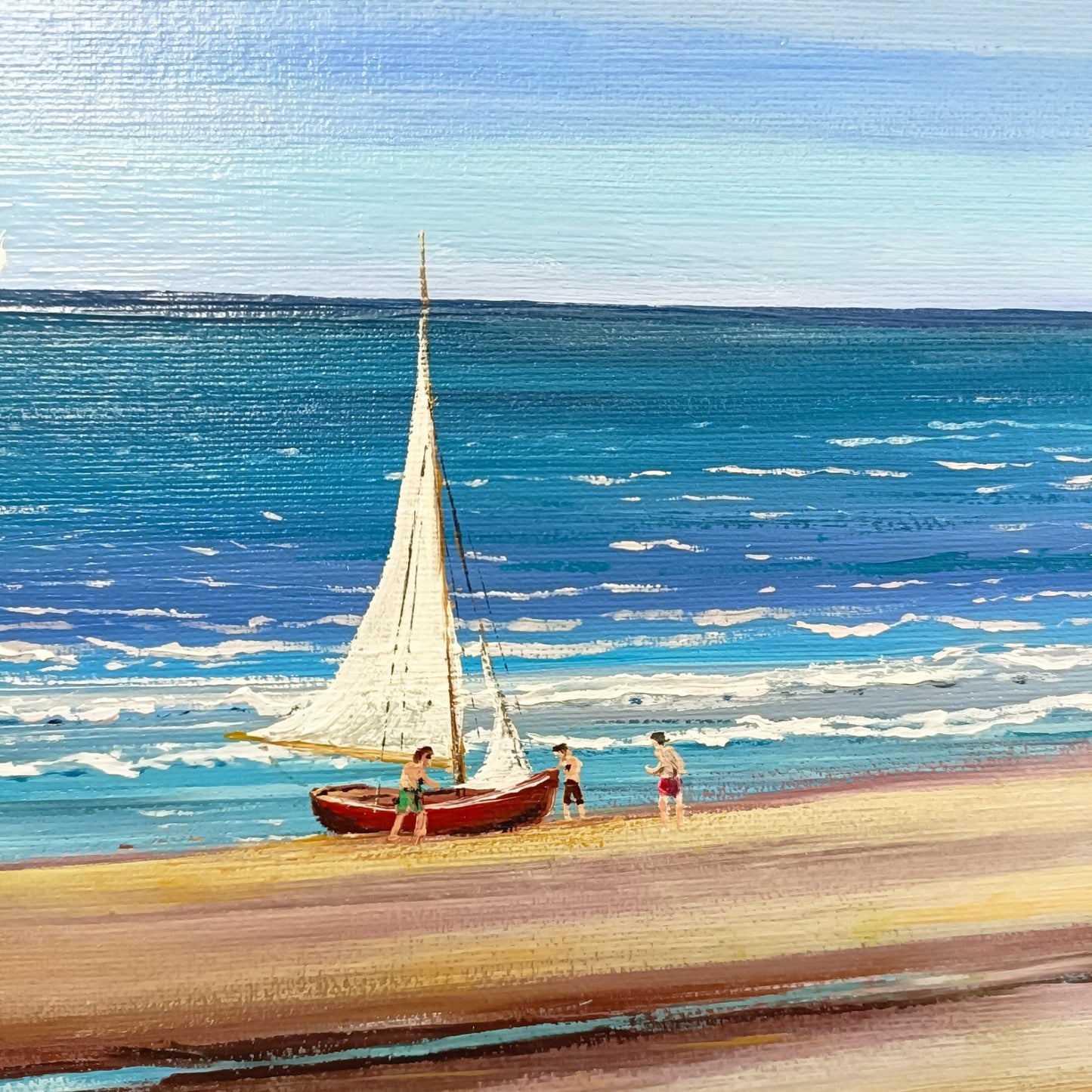 JOHN CORBRIDGE Original Oil Painting on Board "Yellowcraig, East Lothian"