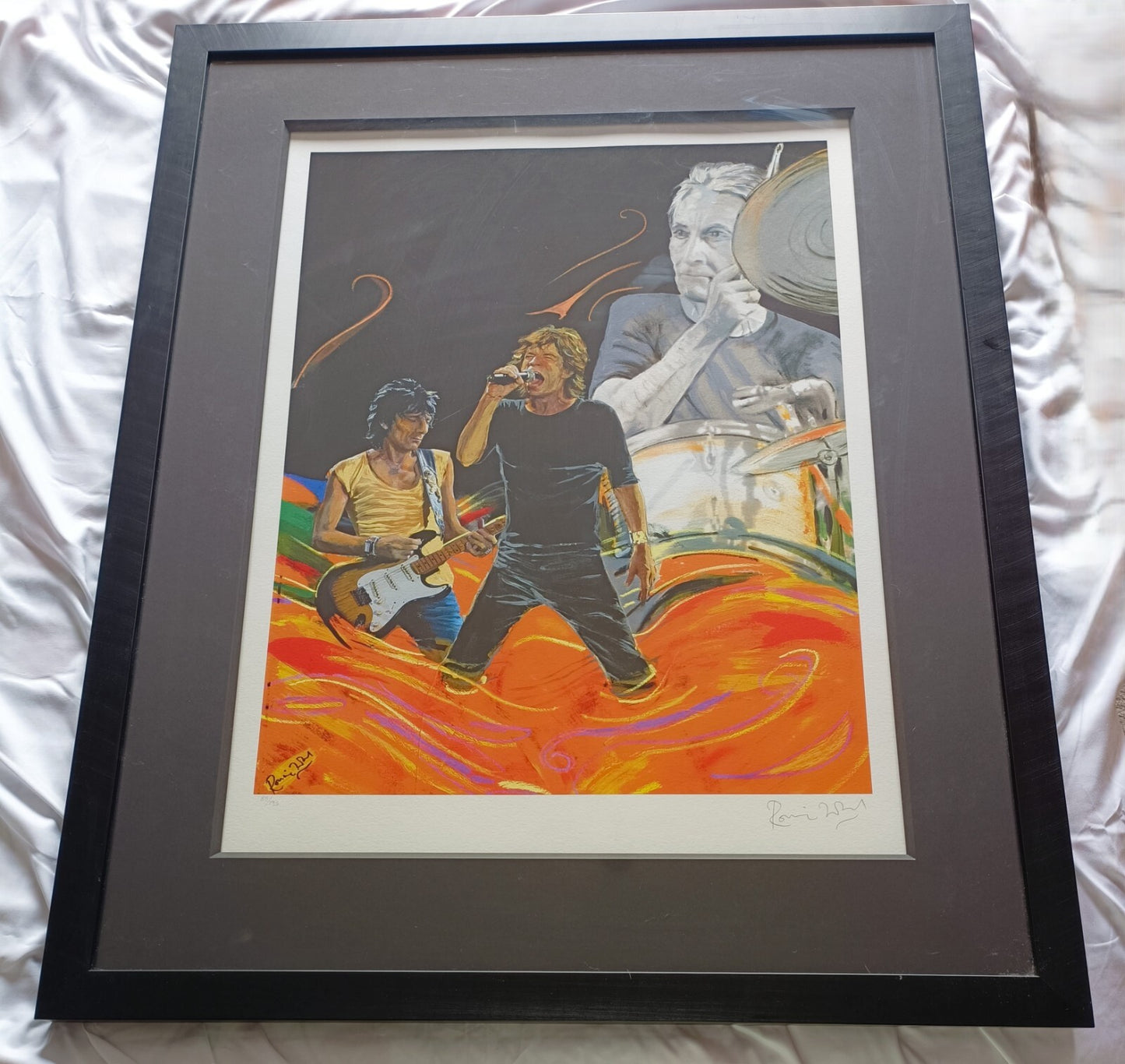 RONNIE WOOD Limited Edition Print 'The Famous Flames - Hi Hat' + COA 88/195