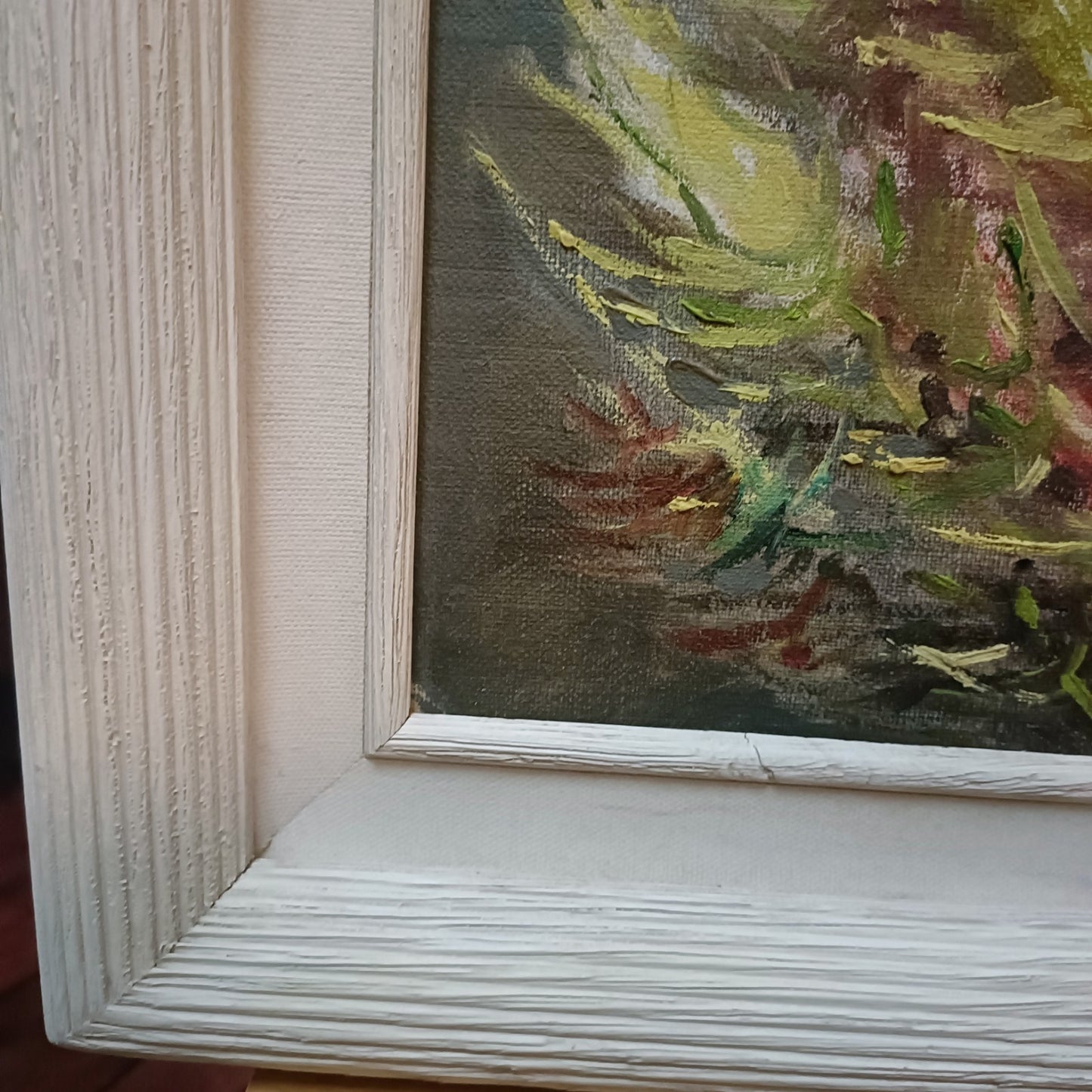 JOHN ROSS ROBERTS Framed Original Oil Painting "Protea"