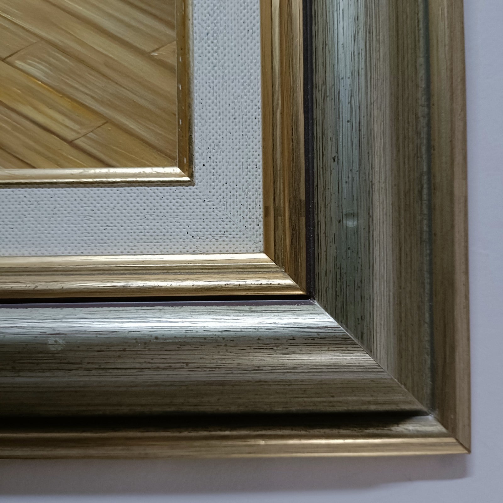 Framed signed oil painting of a ballerina by the window by Marisa Mallol, featuring elegant brushstrokes and artistic details.