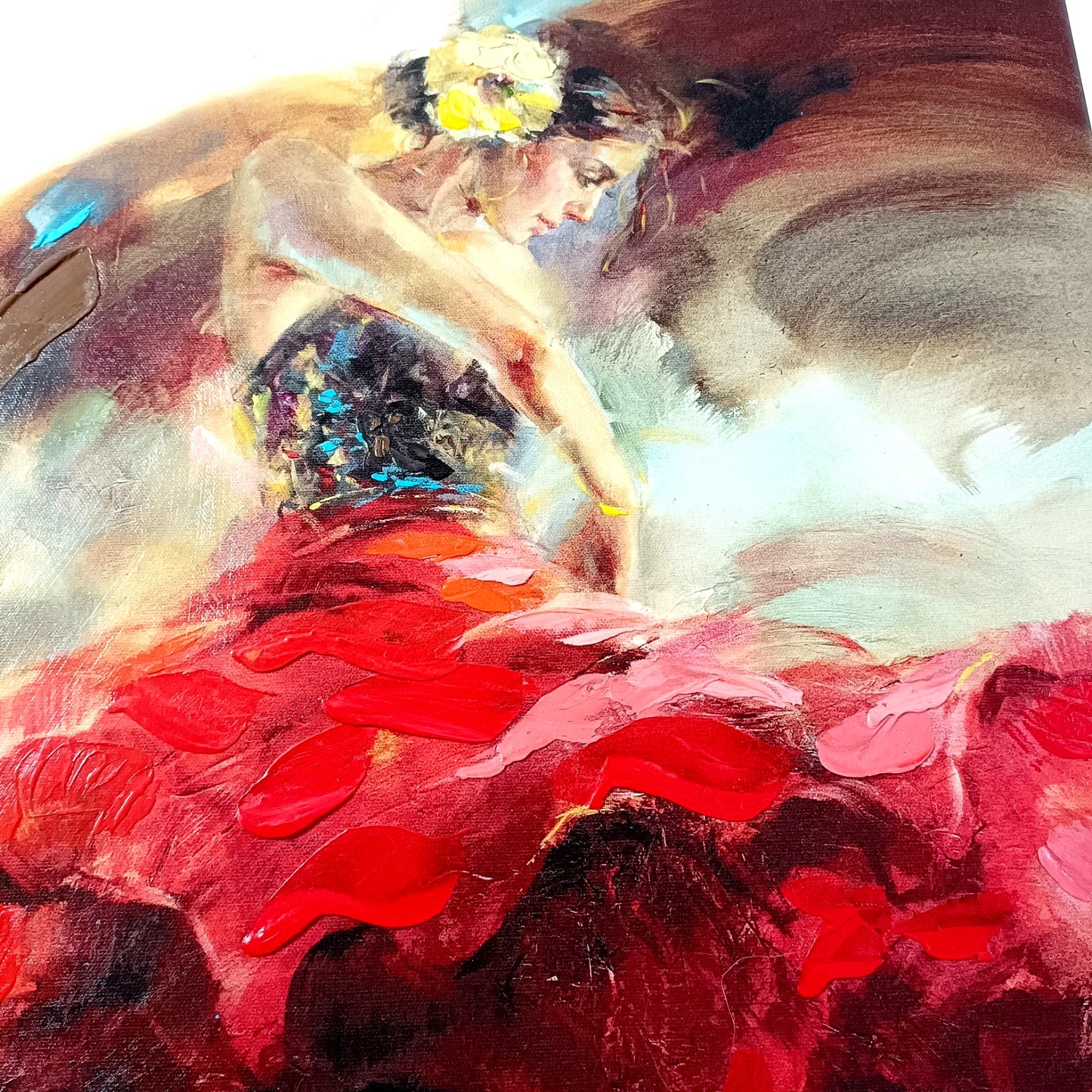 ANNA RAZUMOVSKAYA  Hand Embellished Limited Edition Print "Red Passion I" 36/50