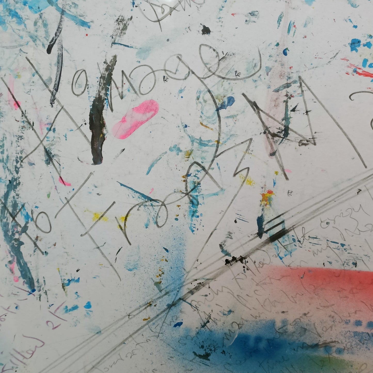 DAVID WILDE (1913–1978) Framed Original 3D Acrylic Painting "Homage to Franz Marc"