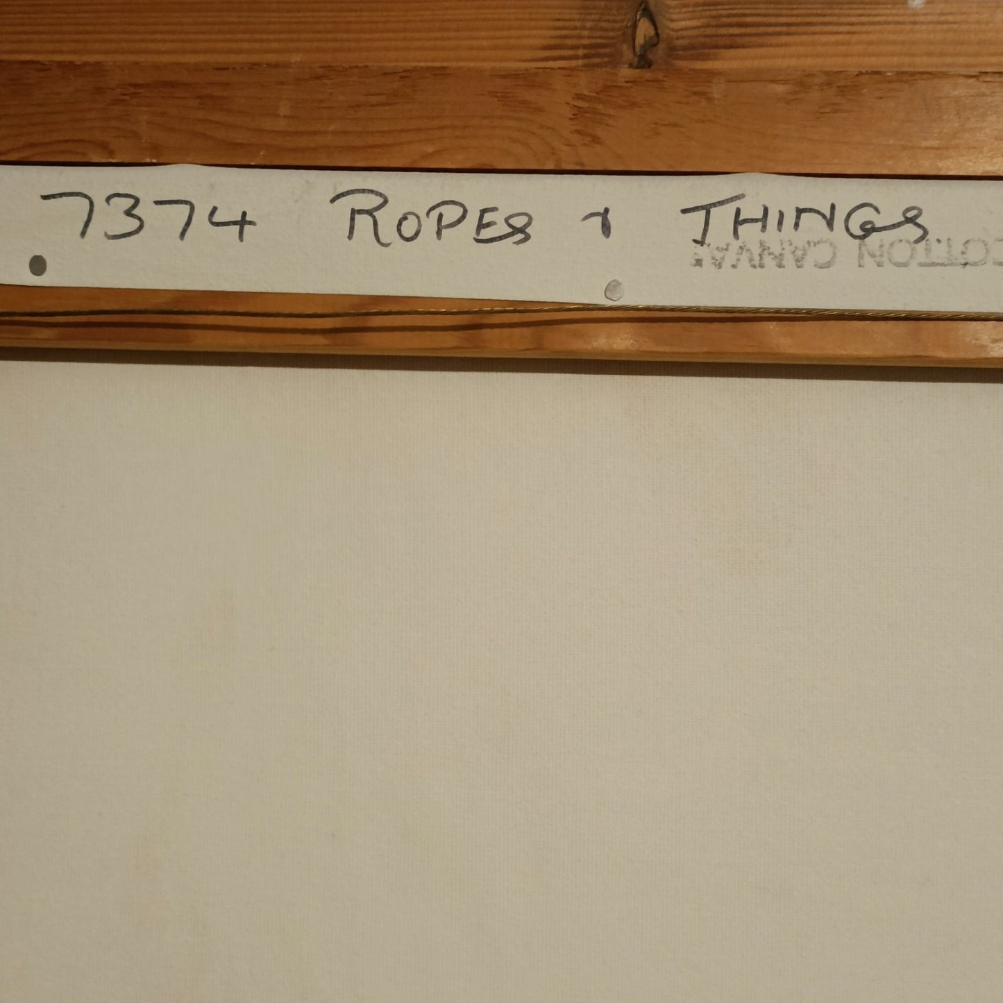 NANCY BAILEY (1913-2012) Framed Original Oil on Canvas "Ropes & Things"