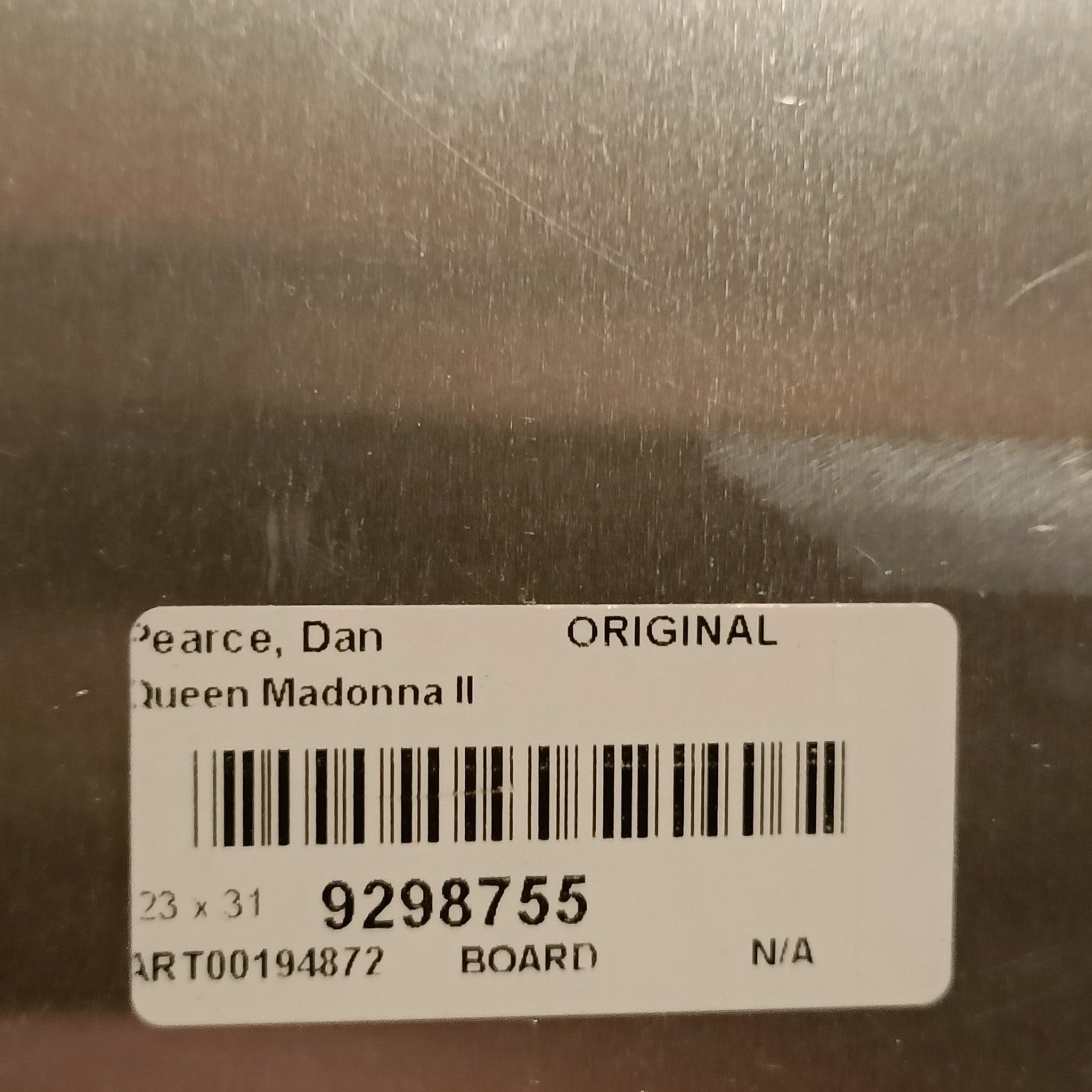 DAN PEARCE Framed Original Mixed Media "Queen Madonna II" - Curated Treasures