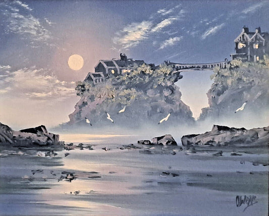 DAVID OWENS DYER - Original Oil Painting - "(Towan) Island", Cornwall