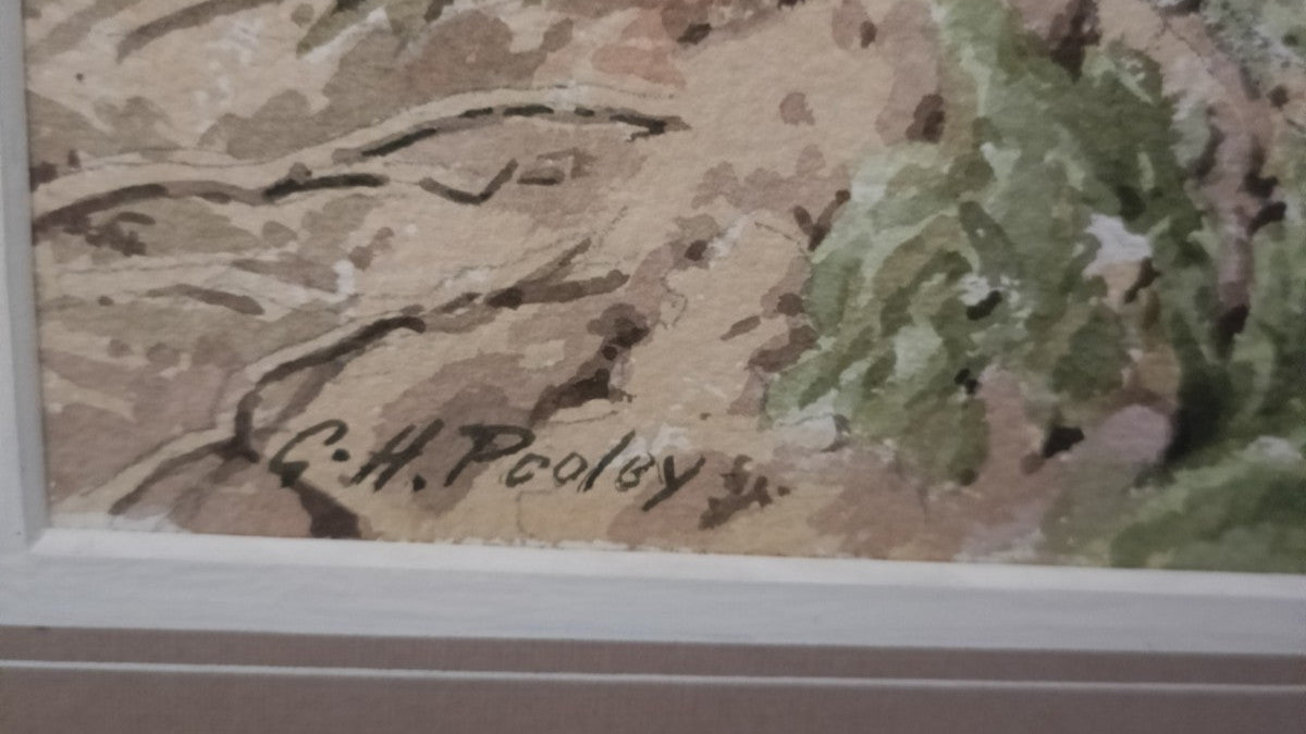 GEOFFREY HERBERT POOLEY Original Watercolour Painting "Path to Nab Scar Rydal"